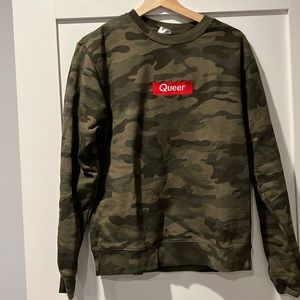 Queer Camo sweatshirt ptown